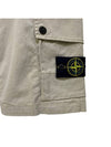 Wappen Cargo Bermuda Shorts Beige - STONE ISLAND - BALAAN 4