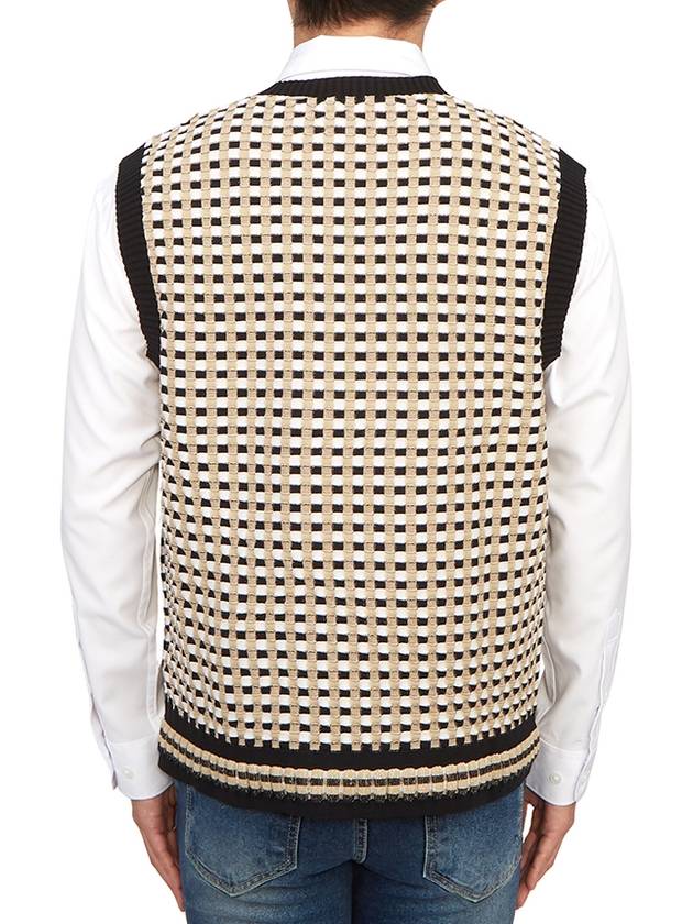 Check Pattern Vest Beige - BURBERRY - BALAAN 7