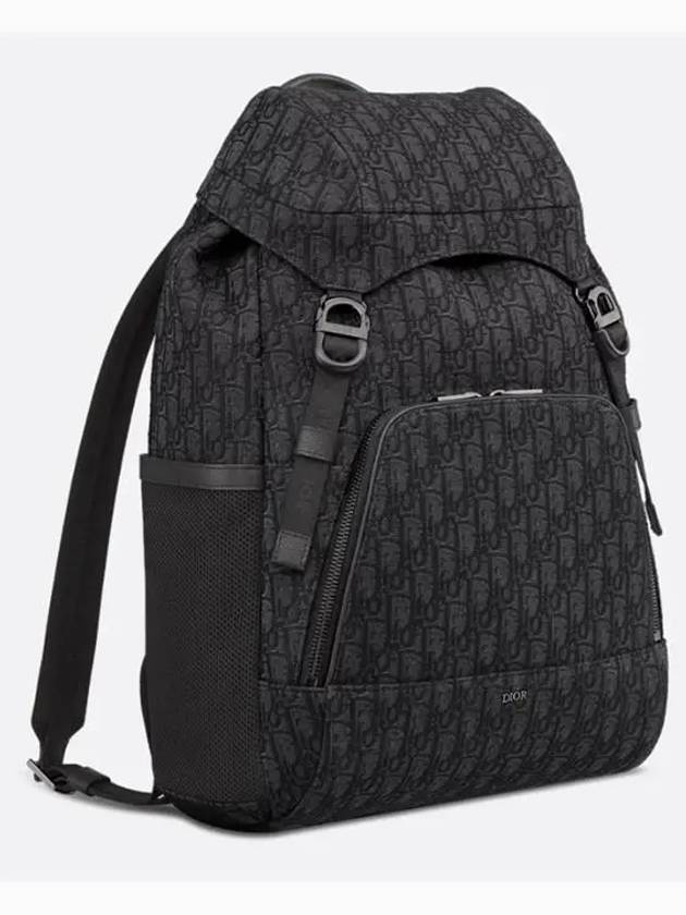 Oblique 8 Flap Backpack Black - DIOR - BALAAN 5