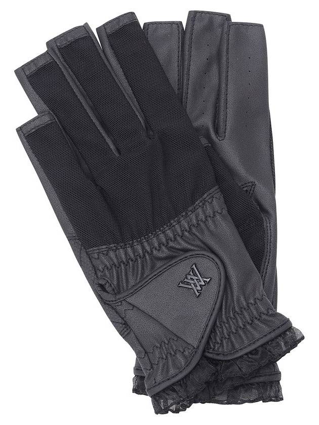 W MESH LACE GLOVE PAIR BK - ANEWGOLF - BALAAN 1