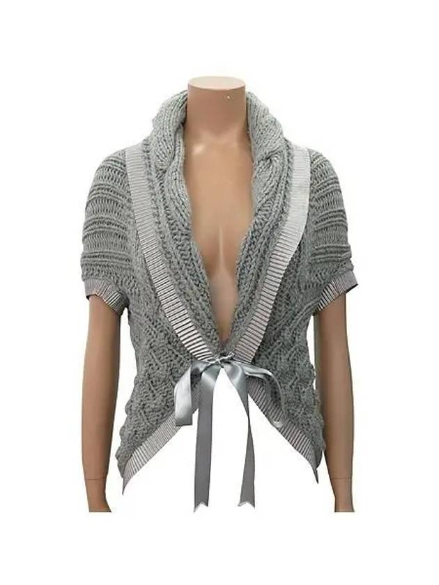 Smith Market gray color cardigan women s clothing - BLUMARINE - BALAAN 1