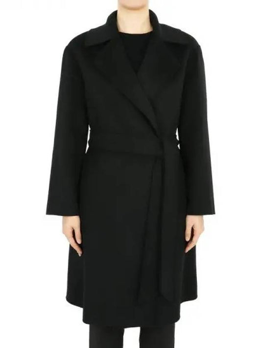 Women s TOTEM Belted Coat Black 2416011011600 007 1055315 - MAX MARA - BALAAN 1