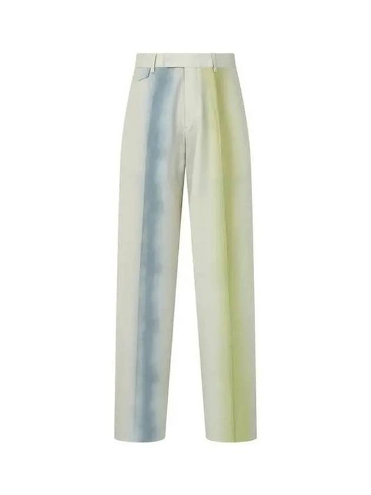 Painted Wool Trousers Pants Light Green 271357 - PAUL SMITH - BALAAN 1