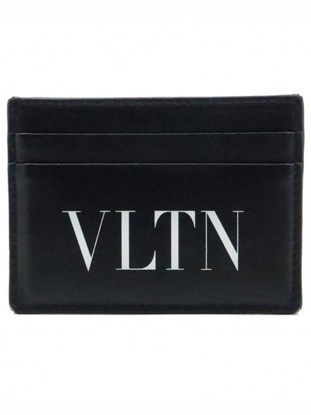 Women s Valentino 1Y2P0448LVN0NI Black Leather VLTN Card Wallet gt business Gangbuk used luxury goods - VALENTINO - BALAAN 1