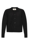 De Coeur Logo Wool Cardigan Black - AMI - BALAAN 2