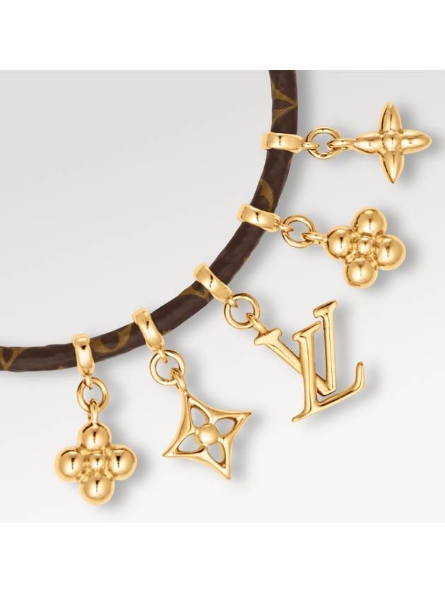 LV Blooming Bracelet Gold Brown - LOUIS VUITTON - BALAAN 3