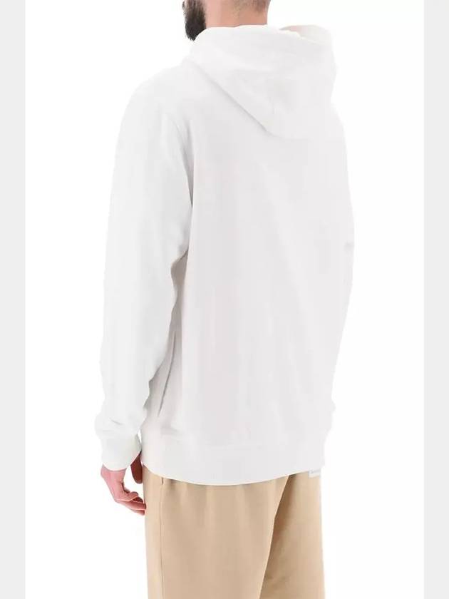 EKD Cotton Jersey Hoodie White - BURBERRY - BALAAN 5