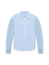 De Coeur Embroidery Cotton Long Sleeve Shirt Blue - AMI - BALAAN 2