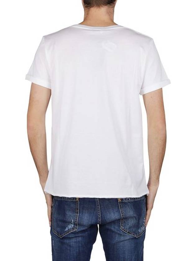 SAINT LAURENT T-SHIRT COL ROND JERSEY IMPRIM - SAINT LAURENT - BALAAN 4