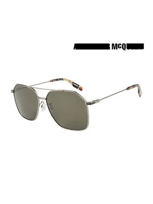 McCue Sunglasses MQ0331S 002 Polygonal Metal Men Women - ALEXANDER MCQUEEN - BALAAN 2
