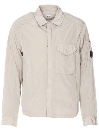 Men's Chrome R Over Shirt Zip Up Jacket Grey - CP COMPANY - BALAAN 1