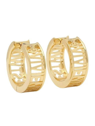 metal hoop earrings gold - VIVIENNE WESTWOOD - BALAAN 1