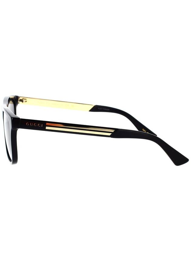 Eyewear Polarized Square Horn-Rim Sunglasses Black - GUCCI - BALAAN 4