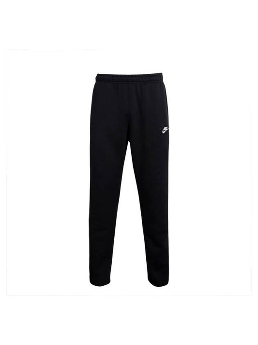 Mens NSW Club Open Ham Jersey Pants Black - NIKE - BALAAN 1