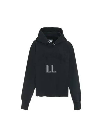 Logo Cotton Fleece Hoodie Black - MAISON MARGIELA - BALAAN 2