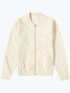 Zip-Up Blouson Jacket Ivory - AMI - BALAAN 2