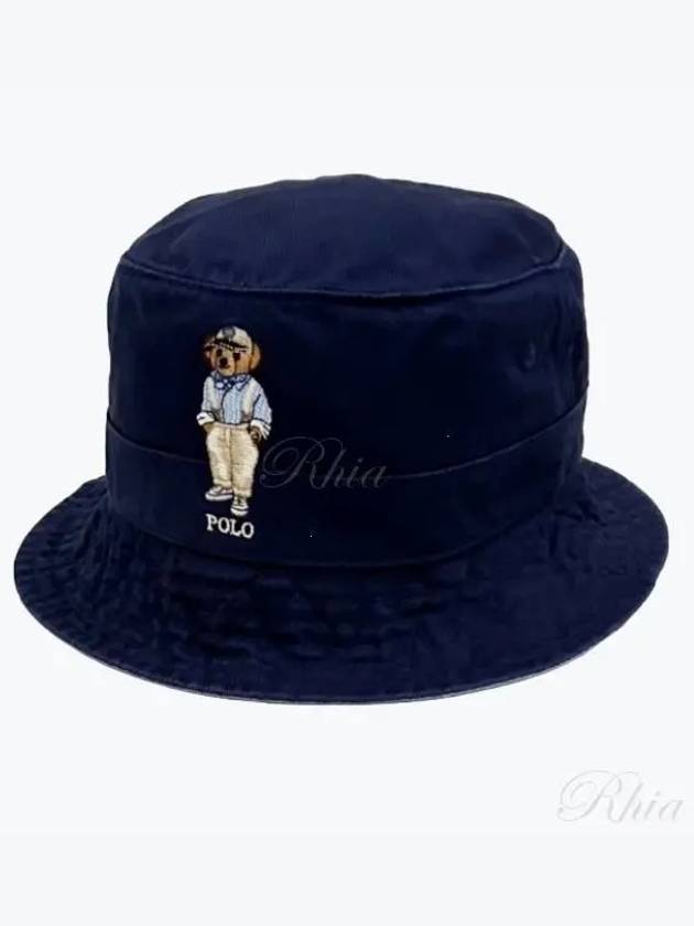 Polo Bear Bucket Hat Blue - POLO RALPH LAUREN - BALAAN 2