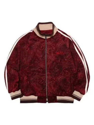 Flower Paisley Vintage Track Jacket Wine - OGARP - BALAAN 1