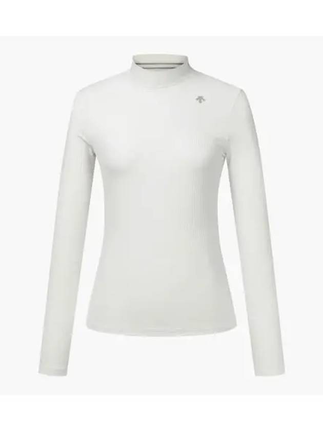 GOLF Women s High Neck Ribbed Long Sleeve T Shirt DP32WFTL83 - DESCENTE - BALAAN 1