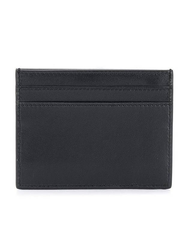 Logo Patch Card Wallet Black - SAINT LAURENT - BALAAN 3