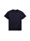 Embroidered Logo Pony Short Sleeve T-Shirt Navy - POLO RALPH LAUREN - BALAAN 2