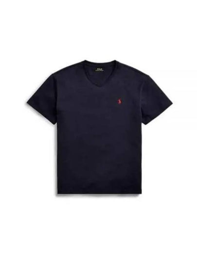 Embroidered Logo Pony Short Sleeve T-Shirt Navy - POLO RALPH LAUREN - BALAAN 2