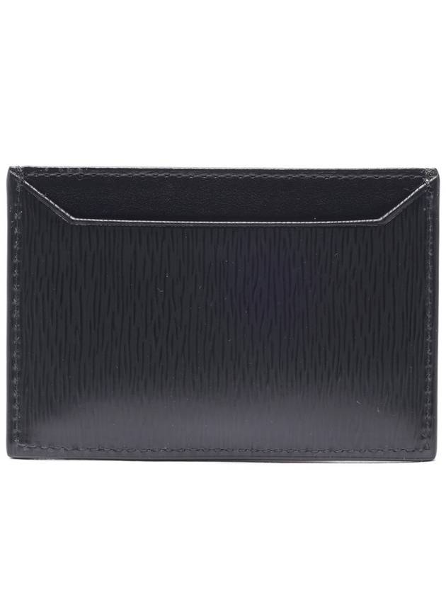 Vitello Gold Logo Card Wallet Black - PRADA - BALAAN 5