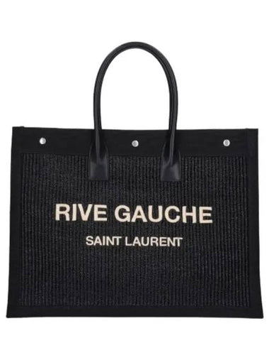 Rive Gauche Tote Bag Black - SAINT LAURENT - BALAAN 1