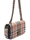 TB Logo Check Bouclé Mini Lola Cross Bag Beige - BURBERRY - BALAAN 4