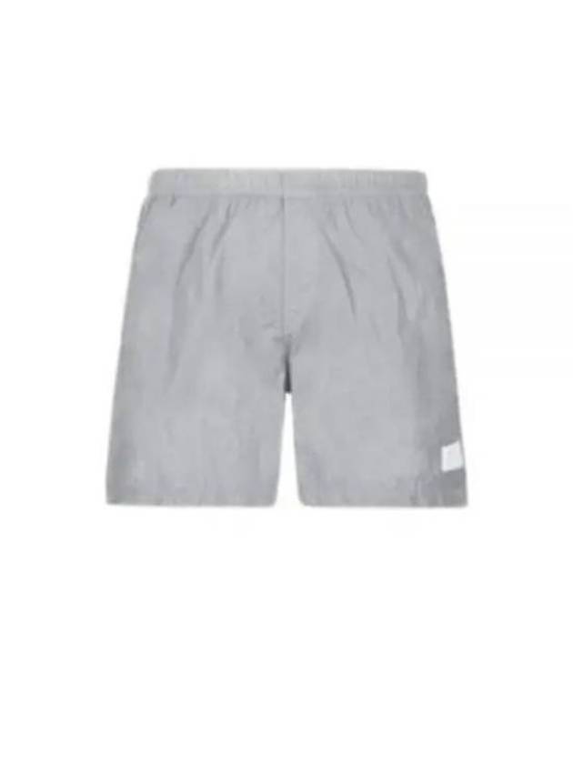 Logo Patch Flat Nylon Swim Shorts Grey - CP COMPANY - BALAAN 2