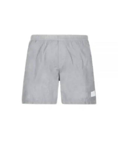 Logo Patch Flat Nylon Swim Shorts Grey - CP COMPANY - BALAAN 2