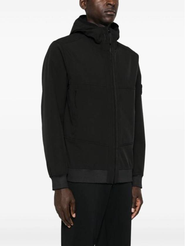 Technology Recycled Polyester Hooded Jacket Black - STONE ISLAND - BALAAN 4