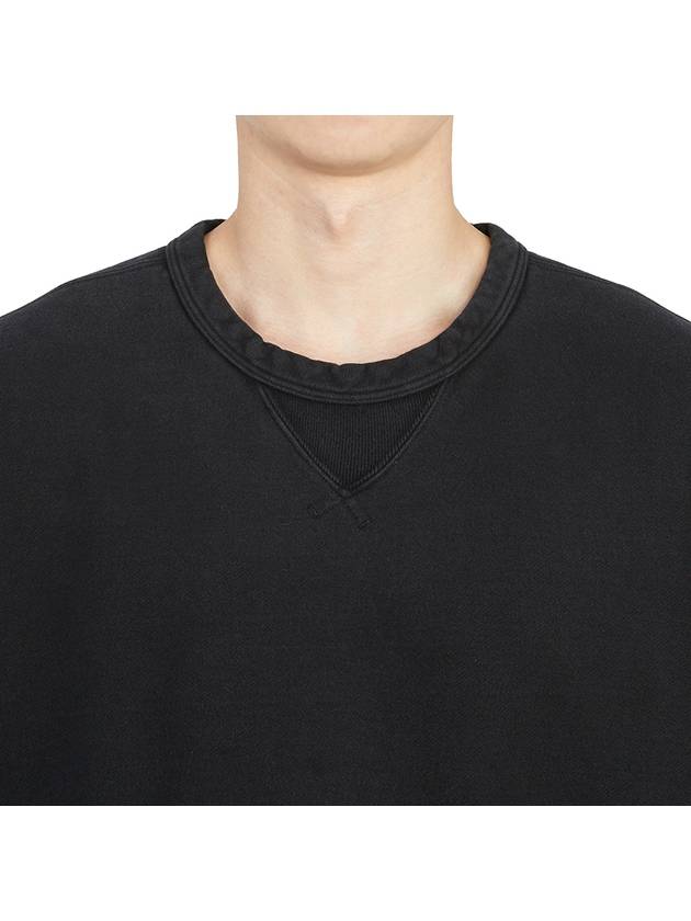 Garment Dyed Cotton Jersey Sweatshirt Black - TEN C - BALAAN 7