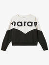 Houston two tone sweatshirt black SW0006FA A1M08E 02ra - ISABEL MARANT - BALAAN 2