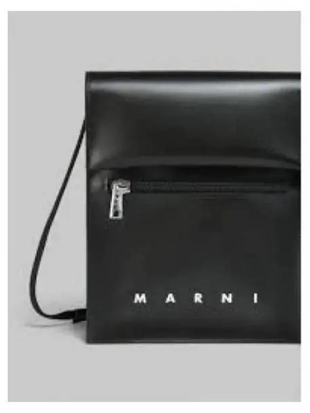 Shoelace Strap Pouch Bag Black - MARNI - BALAAN 2