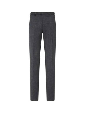 Men s Wool Linen Chris Pants Charcoal 271049 - EMPORIO ARMANI - BALAAN 1