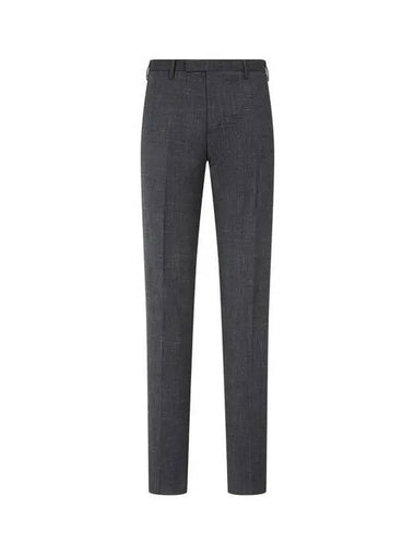 Men s Wool Linen Chris Pants Charcoal 271049 - EMPORIO ARMANI - BALAAN 1