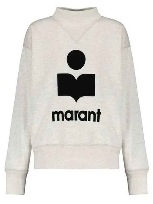 Moby Logo Print Sweatshirt Ecru - ISABEL MARANT - BALAAN 2