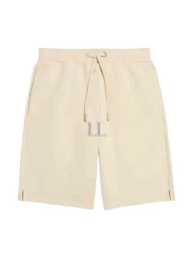 Small Heart Logo Drawstring Shorts Beige - AMI - BALAAN 2