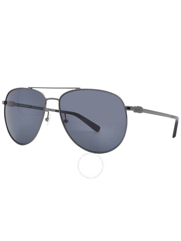 Salvatore Ferragamo Blue Pilot Unisex Sunglasses SF157S 015 60 - SALVATORE FERRAGAMO - BALAAN 3