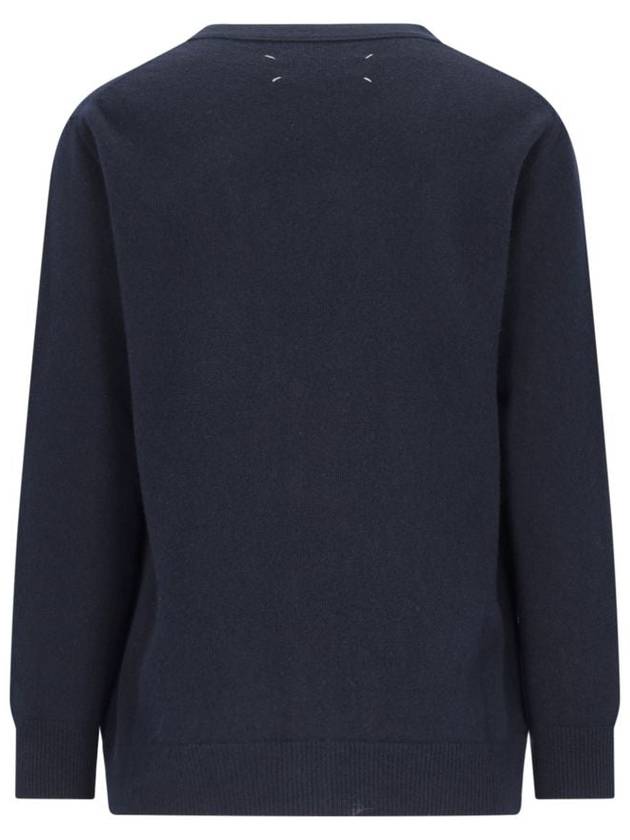 Maison Margiela Navy Blue Wool Knitwear - MAISON MARGIELA - BALAAN 2