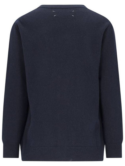 Maison Margiela Navy Blue Wool Knitwear - MAISON MARGIELA - BALAAN 2