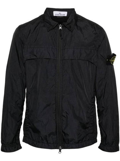 Garment Dyed Crinkle Reps R-NY Jacket Black - STONE ISLAND - BALAAN 2