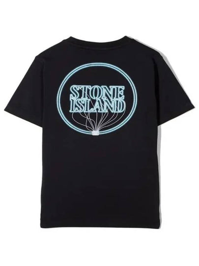 Compass logo printing black kids short sleeve 741621057 V0029 - STONE ISLAND - BALAAN 2