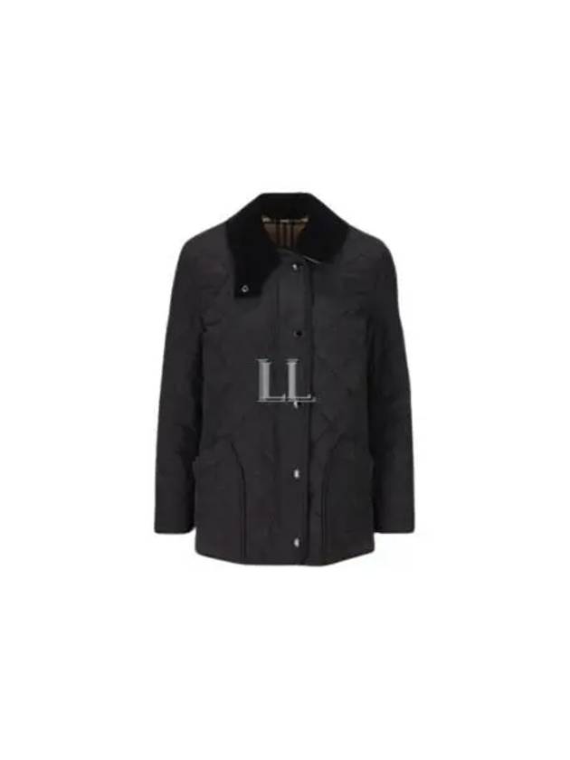 Diamond Quilted Thermoregulated Barn Jacket Black - BURBERRY - BALAAN 2