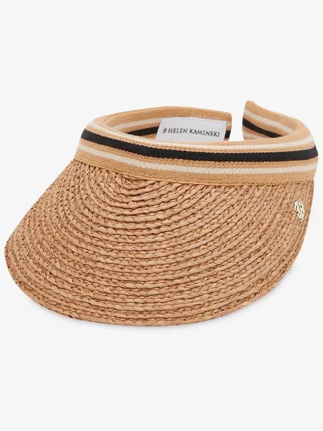 Marina Visor Hat Nougat Black Stripe - HELEN KAMINSKI - BALAAN 3