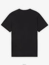 Chillax Fox Patch Classic Short Sleeve T-Shirt Black - MAISON KITSUNE - BALAAN 3