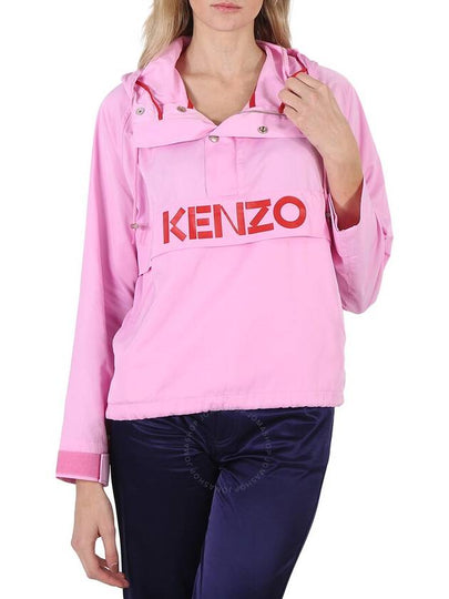 Logo Poly Anorak Hooded Top Pink - KENZO - BALAAN 2