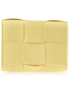 Intrecciato Tri-Fold Zip Half Wallet Yellow - BOTTEGA VENETA - BALAAN 4