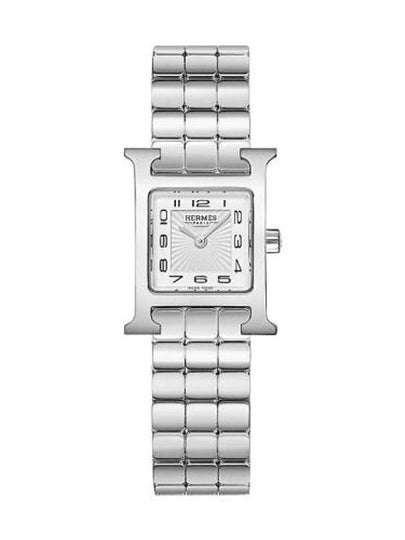 H Heure Mini Model 21mm Watch Silver - HERMES - BALAAN 2